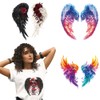 arricraft 4 Pcs Wings Theme Heat Transfer Film Logo Stickers