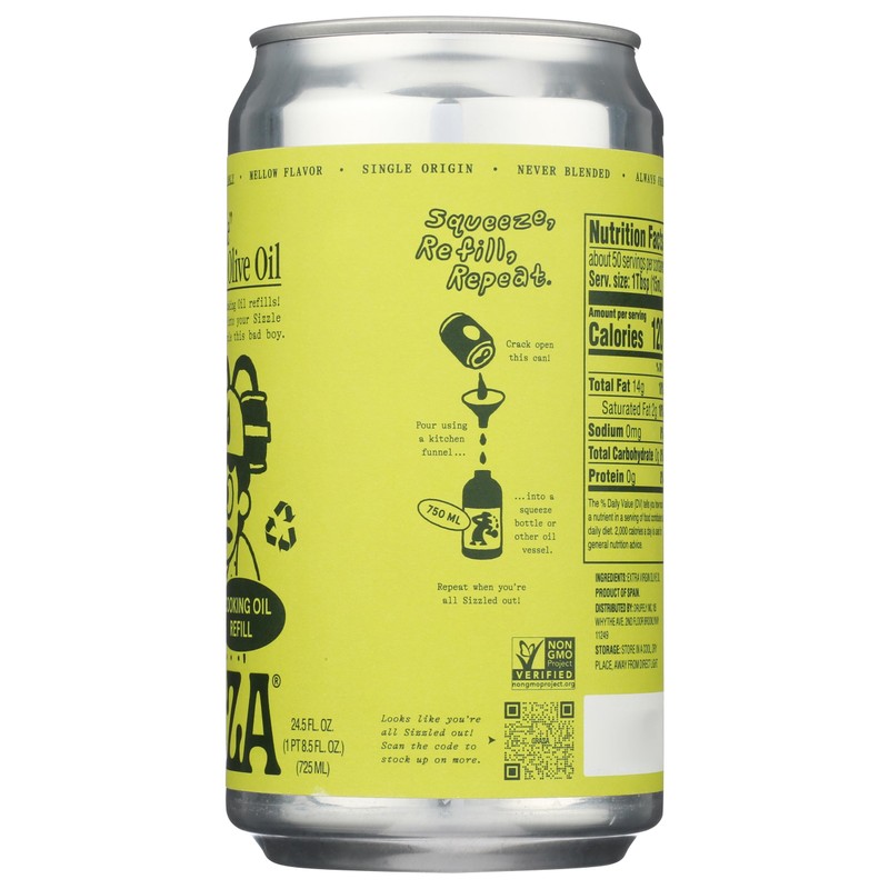 Graza Sizzle Extra Virgin Olive Oil Refill, 24.5 FZ