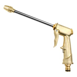 OFFCUP Garten Handbrause Messing, Spritzpistole Metall, Hochdruck-Zinklegierung, Hochdruck Power Wasserpistole Garten Hochdruck Gartenbrause Gartenschlauch-Spritzpistole