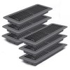 FanGoFast 4" x 12" Floor Register 6 Pack, Heavy Duty