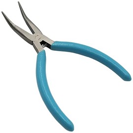 Xcelite Plier,5-1/2",Curved,LNG Nose,Smth Jaws