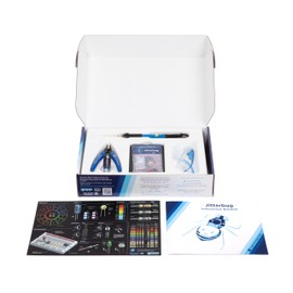 Learn to Solder Kits Jitterbug Deluxe Kit | DIY Soldering Kit for Beginners | Electronics Projects for Students & STEM Classes | Tools Included