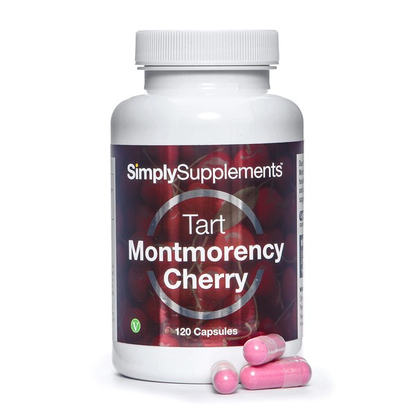 Montmorency Sour Cherry 450mg - 120 Capsules - Suitable for Vegans - Supply for 4 Months - SimplySupplements