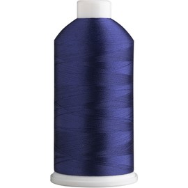 Super B Polyester Embroidery Thread, 40wt Large Spool 5000m, Embroidery Thread for Commercial & Domestic Machine, 175 Popular Colors Machine Embroidery Thread, 100% Polyester Thread - Dark Blue 2031