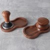 Coffee Hammer Tamping Kit Walnut Stainless Steel Tamper Distributor Set
