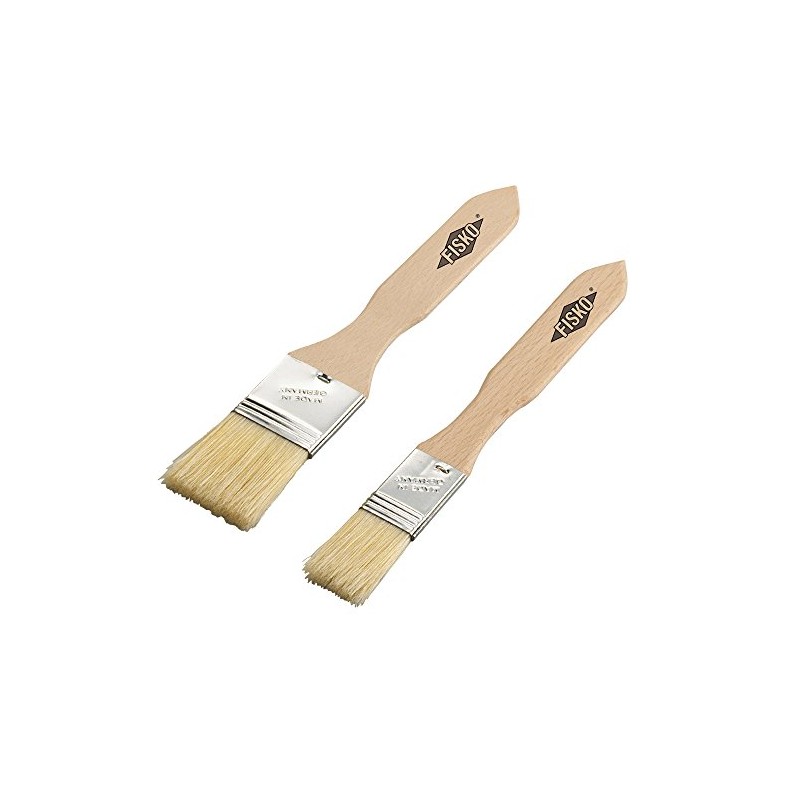ALPFA Pastry Brushes, Wood, Beige, 2-Piece
