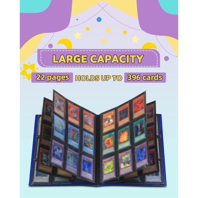 Lictin Trading Cards Album - 396 Side Loading Pocket with