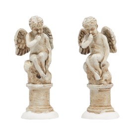 Department 56 Accessories for Villages Tudor Gardens Cherubs Accessory Figurine, 2.5" (Set of 2)