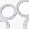 Leather Corner And Circle Cutting Template Guide Leathercraft Tool For