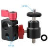 CAMVATE Camera 15mm Rod Clamp Adapter Articulated Mini Ball Head