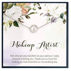 Grace of Pearl Wedding Makeup Artist Gift for Makeup Artist Gifts for Wedding Makeup Artist Necklace
