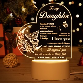 Vetbuosa Daughter Gifts - Birthday Gifts for Daughter from Mum Night Light, Gifts for Daughter, Graduation, Birthday Gifts for Daughter, Daughter Christmas Gifts