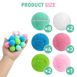 Mewtush Pack of 20 Felt Balls Cats, Felt Balls, Cat Toy Ball, Handmade Cat Toy Made of Pure Wool, Play Balls for Fetch, Interaction and Natural Chewing Instincts
