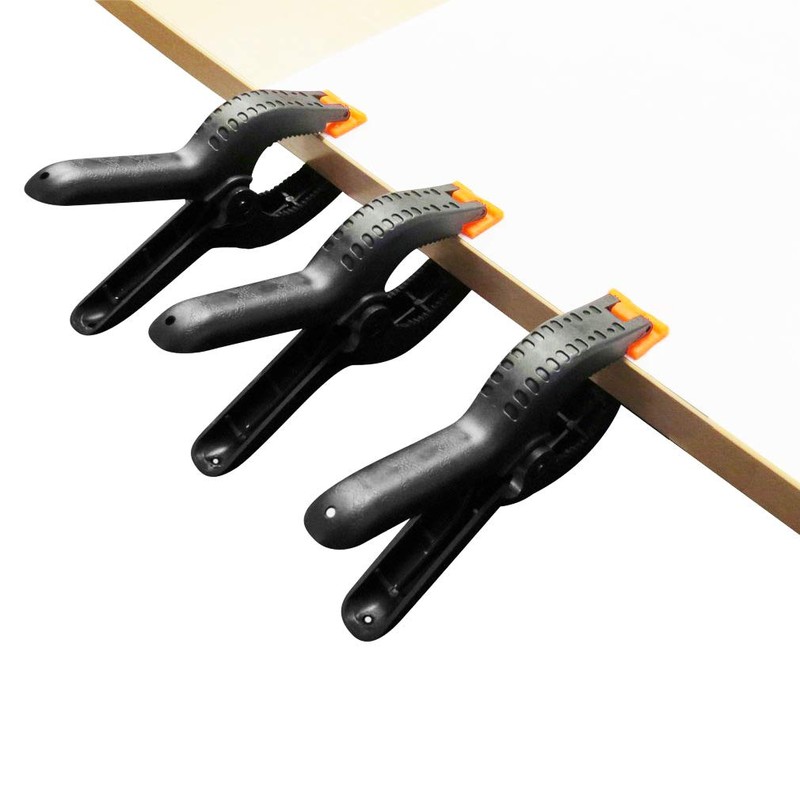 ONDY 4-Pack 6 Inch Spring Clamps, Heavy Duty Plastic Clamps