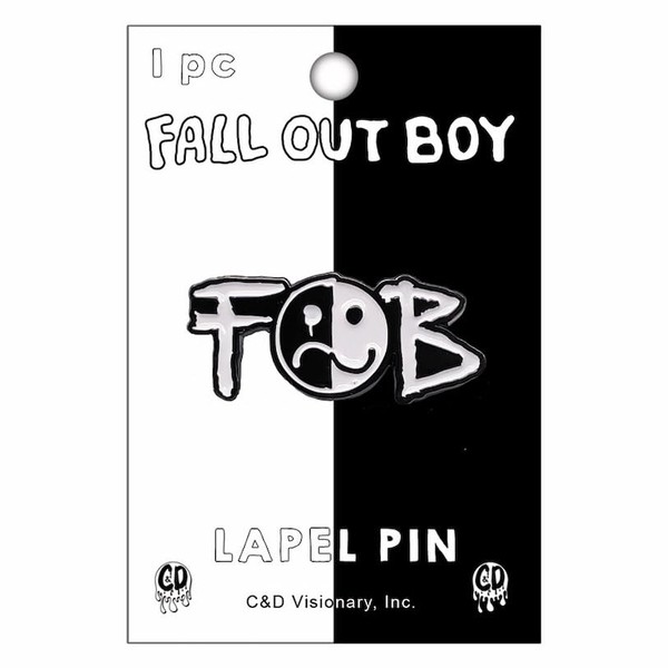 Fall Out Boy Smiley Logo Metal Lapel Pin