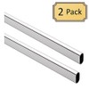 60" Oval Closet Rod (15mm x 30mm) | 2 Pack