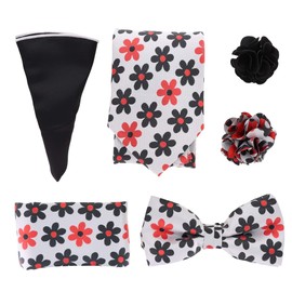 Vittorio Vico Gift Box (Necktie, Bow Tie, Pocket Squares and Flower Lapel Pin) (GB 21021)