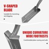 HANTOP 4-Inch Trench Shovel Trenching Spade Irrigation Shovel Narrow Spade