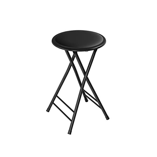 Lavish Home Folding Stool - Backless 24-Inch Stool with 225lb