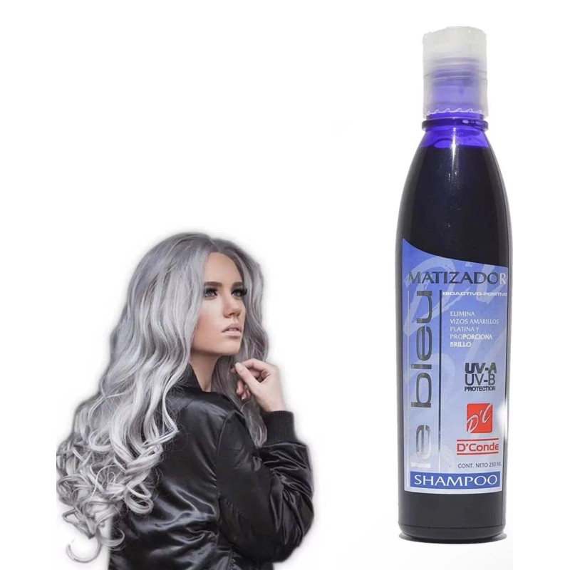 D’Conde Shampoo Matizador Morado Le Bleu Sin Sales Ni Parabenos
