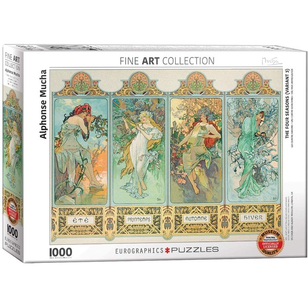 EuroGraphics Four Seasons by Alphonse Maria Mucha (1000 Piece) Puzzle