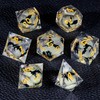 KERWELLSI Glow Liquid Core DND Dice Set with Gift Box,