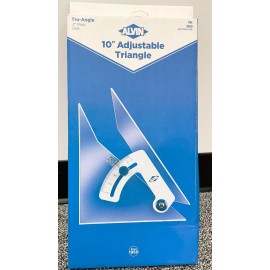 ALVIN 110C Tru-Angle, Adjustable Triangle w/Inking Edge Aluminum NEW - 10 Inches