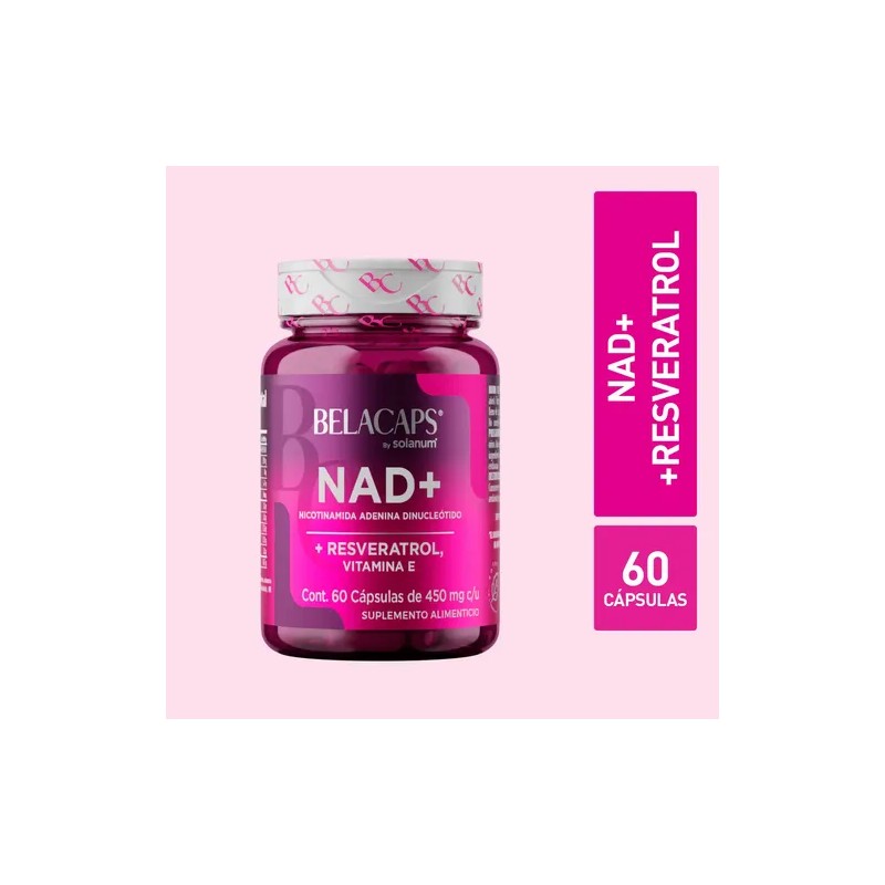Belacaps Nad Con Vitamina E Y Resveratrol 60 Cápsulas Sin