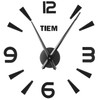 Frameless Wall Clock Sticker Mirror Surface Living Room Bedroom Office