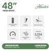 Hunter Fan 48 inch Low Profile Fresh White Indoor Ceiling