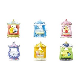 Reement Pokémon NIGHTY NIGHT Collection, 6 Pieces, 1 Box, Single Size (H x W x D): 4.5 x 2.8 x 2.8 inches (115 x 70 x 70 mm), Made of PVC, ABS