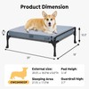 Veehoo Elevated Raised Dog Bed+Removable Dog Bed Mat-Cooling Outdoor Medium