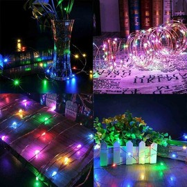 Solar String Lights Outdoor, 39FT 100 LED Solar Powered Waterproof Fairy Lights 8 Modes, Copper Wire Lights for Christmas Patio Party Tree Yard Decoration