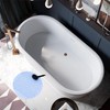 Shoyisenka Non-Slip Shower Mat 30x30cm TPE Bath Tub Mat with