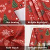 Hapterouse Tablecloth Washable Red Tablecloth Christmas Rectangular Christmas Tablecloths Christmas