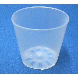 Translucent Plastic Pot, 2.4 inches (6 cm), 10 Pieces