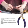 Flat Nose Pliers Blue Handle Double Spring Structure Carbon Steel