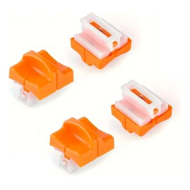Kit Repuesto de Navaja Naranja de Guillotina A4 para Modelos 853 856 810 Cizalla Cortadora Cuchilla Corte Papel Oficina Hogar Escuela Papeleria Estudiantes Juego 2Pz