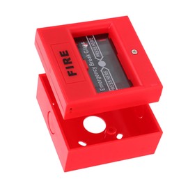 Operitacx Emergency Alarm Station Resetable Manual Call Point Fire Alarm Button for and Quick Warning for Conventional Fire Alarm Systems