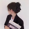 ヘアクリップ 大きめ 髪留め バンスクリップ 蝶結び 韓国風 シンプルヘアアクセサリー おしゃれ 人気 上品