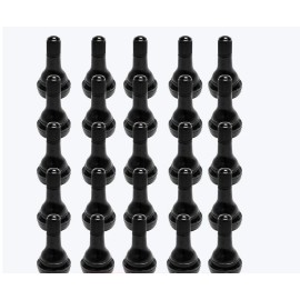 REMA TIP TOP Set of 25: Snap In Black Rubber Wide Bottom Tire Valve Stems 1-1/4" TR415 USA
