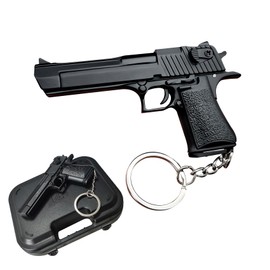 Metal Tactical Keychain,Cool Little Gun Model Key Ring Pendants Small Light,Gift for Family,Son,Non-Functional Mini Keychain