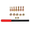 15pcs Metric Thread Chaser Set Carbon Steel Rethreading Tap Die
