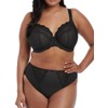 ELOMI Women's Charley Deep Cut Stretch Lace Underwired Plunge Bra,