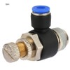 2pcs Tube Air Flow Speed Controller Pipe Pneumatic Fitting Regulator