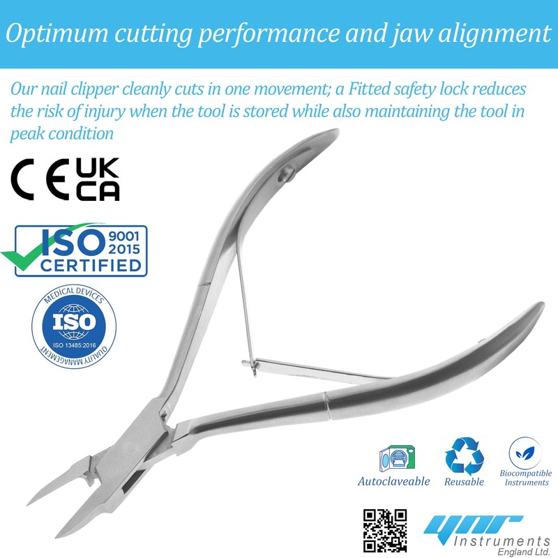 YNR Toenail Clippers - Podiatry Tool German Forged - Pointed