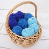 Threadart 6 Pack Super Soft Chenille Yarn - Bulky Yarn,
