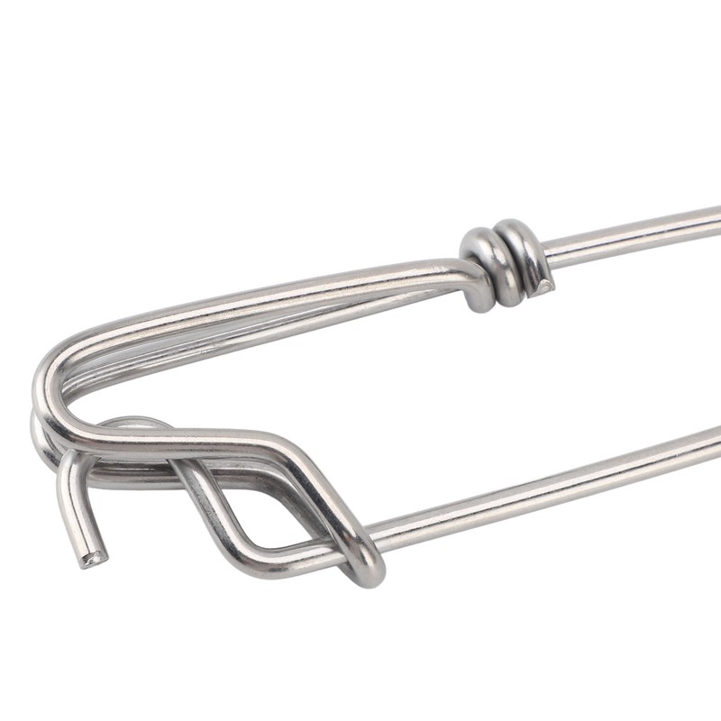 10 Set 3.8 X 150mm Fishing Snap Swivel 304 Stainless