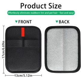 NITOTECA 2 Pcs Static Pet Hair Removal Gloves, Reusable Electrostatic Pet Cat Dog Hair Remover Grooming Gloves,Pet Hair Remover Brush for Couch, Carpet, Furniture, Clothes & Car Interior