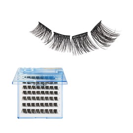 Broadway Lash Clusters, 9-16mm 56 pcs Assorted Volume False Eyelashes, Customizable DIY Individual Lash Extensions for Beginners, Lightweight & Comfortable Wide Band, Great for Everyday Glam